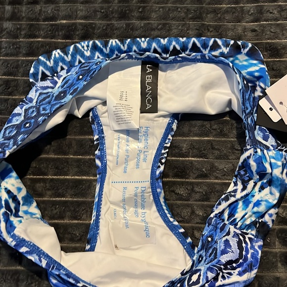 Womens Bikini Bottom Size 8 La Blanca Oasis Ikat New Swimwear - Picture 4 of 5